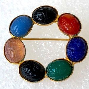 Vintage Scarab pin
